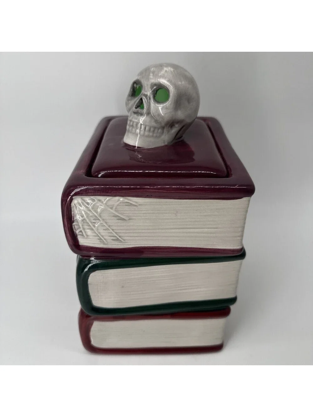 Mr. Halloween Potions Brews Spells Books halloween Cookie Jar Light Up Skull